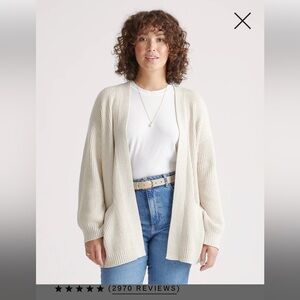 Quince 100% Organic Cotton Oversized Cardigan size L